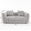 CAVINAS Chenille Bean Bag Chair,Square Lazy Floor Sofa Chair with High Resilience Memory Foam,Cozy Lounge Chair for Living Room - 3 of 4