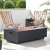 GDFStudio JasmineOutdoor 50,000 BTU Rectangular Fire Pit with Tank Holder, Brushed Black - 2 of 4