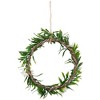 Northlight Mini Floral and Foliage Spring Wreath, Yellow 9" - 4 of 4