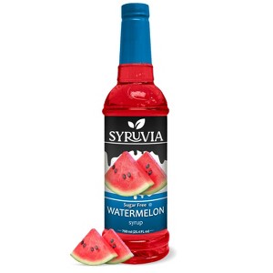Syruvia Sugar Free Watermelon Syrup - 25.4 fl oz. Premium Flavoring Syrup For Coffee - 1 of 4