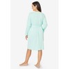 Only Necessities Women's Plus Size Pointelle Robe - 3 of 4