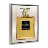 Stupell Industries Fashion Perfume Bottle Black Floater Framed Canvas Wall Art - 3 of 4