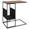 vidaXL Side Table Black 21.7 in.x14.2 in.x23.4 in. Engineered Wood - 2 of 4