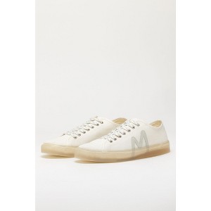 Spruce Fashion Women's Classic Low Top Sneakers Made with Cotton and Recycled Materials, White - 1 of 4
