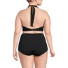 Lands' End Women's Chlorine Resistant Square Neck Halter Bikini Swimsuit Top - 2 of 4