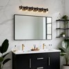 DAKAFUL Bathroom Vanity Light, with Clear Glass Globe Shade, Reversible Mounting E26 Base Wall Lights for Bathroom/Mirror/Bedroom/Hallway(6-Light) - 4 of 4
