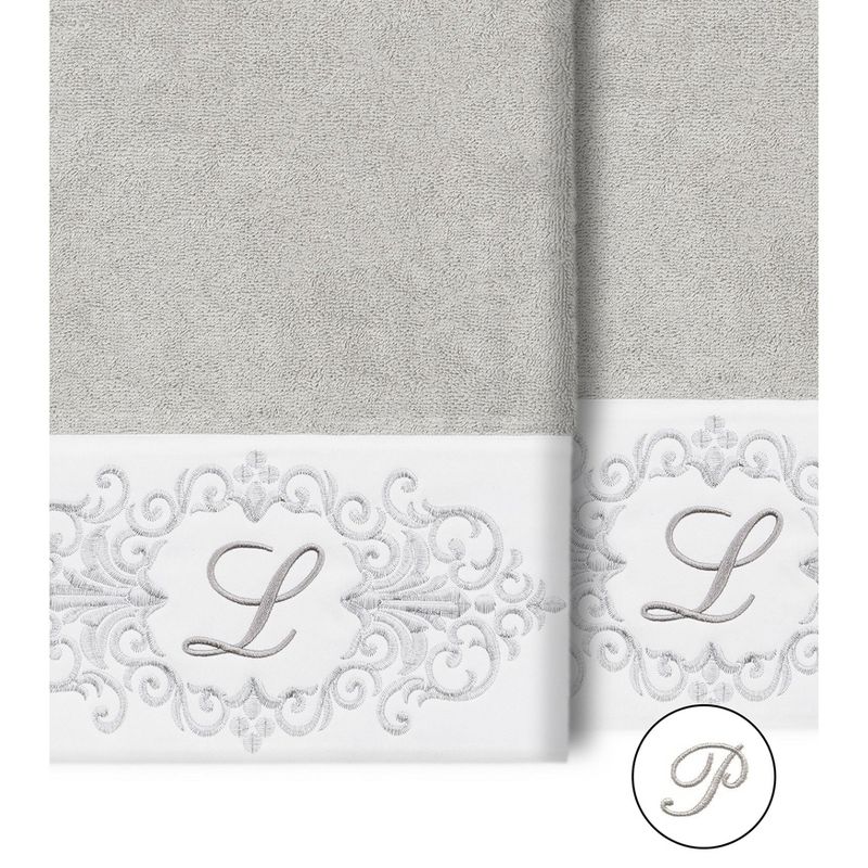 Set of 2 Monogrammed Towels  - Linum Home Textiles, 2 of 3