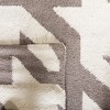 Dhurries DHU569 Hand Woven Flat Weave Accent Rug Grey / Ivory 2'-6" X 4' - Safavieh. - 4 of 4