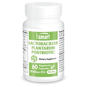 SuperSmart Lactobacillus Plantarum PostBiotic 20 Billion CFU per Day - Immuno-LP20 Supplement | Non-GMO & Gluten Free - 60 Vegetarian Capsules - 1 of 1