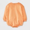 Baby Teddy Bear Halloween Pumpkin Long Sleeve Romper - Orange - 2 of 4