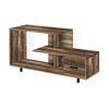 48" Modern Faux Marble TV Stand with Spacious Shelves and Side Drawer for Living Room - 2 of 4