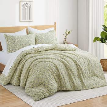 Peace Nest Floral Printed Comforter Set with Pillowcases, Bedding Set for All Season