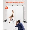 VEVOR Backdrop Stand, 7 x 10 ft Adjustable Photo Backdrop Stand Kit, Portable Background Backdrop Stand with 3 Crossbars, Black - 3 of 4