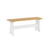 Large Merrill Backless Bench - Linon - 2 of 4