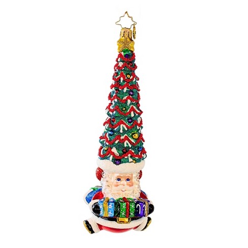 Christopher Radko Company 8.0 Inch Double Trouble! Santa Snowman Tree ...