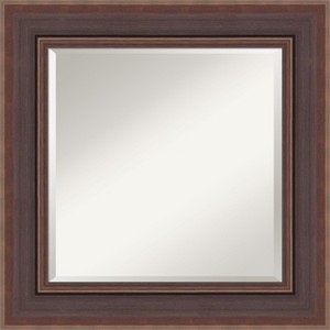 Amanti Art Moab Brown Bronze Beveled Framed Bathroom Vanity Wall Mirror - 1 of 4