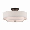Livex Lighting Meridian 3 - Light Semi-Flush Mount in  English Bronze - 2 of 4