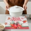 REGALWOVEN Placemats Set of 6 Linen Placemats, Washable Kitchen Table Mat, Seasonal Holiday Christmas Place Mats for Party - 4 of 4