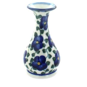 Blue Rose Polish Pottery 30-2-WR Unikat Bud Vase