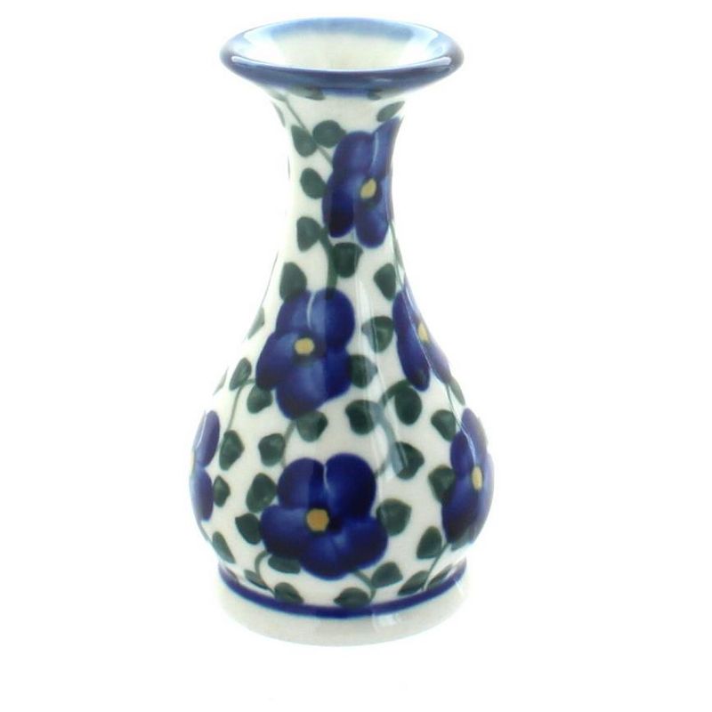 Blue Rose Polish Pottery 30-2-WR Unikat Bud Vase, 1 of 2