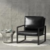 Hooseng Modern Style PU Leather Accent Armchair With Backrest And Seat Cushions, Comfy Upholstered Lounge Chair With Metal Frame And Ergonomic Design - 2 of 4