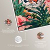 Art Remedy Tiger Hidden in Tropics Tropical Jungle Animals Wall Art Framed - 4 of 4
