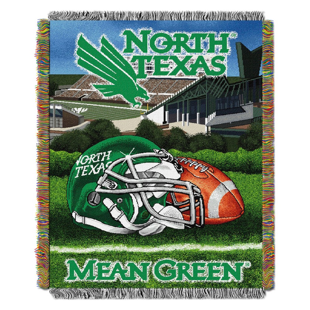 Throw Blankets North Texas Mean Green NCAA 48X60"