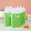 Blue Panda 20 Pack Small Green Gift Bags with Handles, Tissue Paper, Hang Tags, 7.9 x 5.5 x 2.5 In - image 2 of 4