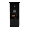 Gulches Compact Storage Cabinet with 2 Doors and 3 Shelves High Density Chipboard, Easy Assembly, 3 Color Options - 4 of 4