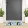 Sheila Wenzel-Ganny Lavender Mint Blue Stripes Looped Vinyl Welcome Mat - Society6 - image 2 of 2