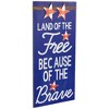 Northlight God Bless the USA and Land of the Free Patriotic Wooden Plaques - 23.5" - Set of 2 - 3 of 4