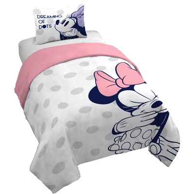 Saturday Park Minnie Mouse Dreaming of Dots Duvet Cover & Sham Set