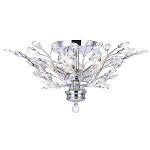 CWI Lighting Ivy 6 Light Flush Mount With Chrome Finish - 1 of 4
