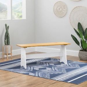 Large Merrill Backless Bench - Linon - 1 of 4