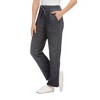 Collections Etc Cozy Heathered Knit Pull-On Drawstring Pants - 2 of 4