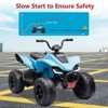 Ride on Car 24V Battery Powered, 4-Wheeler Quad Car Toy ATV for 3-8yrs, Electric Off-Road Car with 2 Speeds, LED Lights - 3 of 4