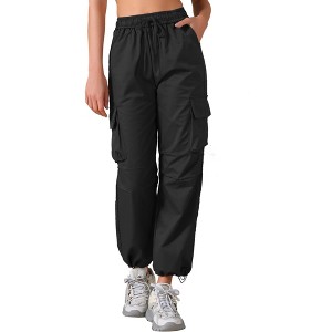 INSPIRE CHIC Women's Y2K Streetwear High Waisted Pockets Casual Long Cargo Pants - 1 of 4
