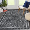 Vintage Washable Floral Print Living Room Area Rugs, Soft Non Slip Floor Cover for Bedroom Dining Room, Retro Accent Carpet - 3 of 4