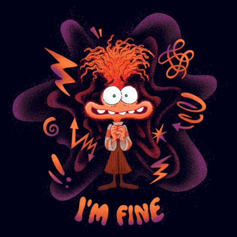 Women's Inside Out 2 Anxiety I'm Fine T-Shirt, 2 of 5