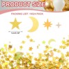 Unique Bargains Plastic Metallic Texture Waterproof Lightweight Confetti Twinkle Foil Stars 60g - 2 of 4