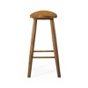 Maven Lane Luna Backless Wooden Kitchen Bar Stool 30" - 3 of 4