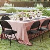 Whizmax Folding Chairs 4 Pack, Metal Foldable Chair with Cushion and Non-Slip Feet Pads, PU Party Chairs for Indoors and Outdoors, Dining Room - 2 of 4