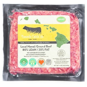 Paniolo Cattle Co. Local Hawaii Ground Beef 80% Lean 20% Fat - 1lb - 1 of 4