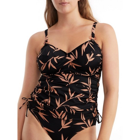 Fantasie Women's Luna Bay Twist Underwire Tankini Top - Fs502454 36ff  Lacquered Black : Target