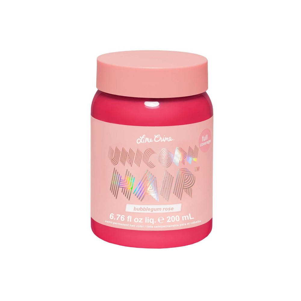Photos - Hair Dye Lime Crime Unicorn Hair Semi-Permanent Full Coverage - Bubblegum Rose - 6. 