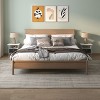 HOMLUX Set of 2 End Table Nightstand with Bin Drawer, Multiple Color Options - 3 of 4