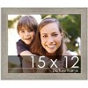 PosterPalooza | 15x12 Wide Barnwood Picture Frame, UV Acrylic, 6 Finishes - Grey, Brown, White, and Black - 2 of 4