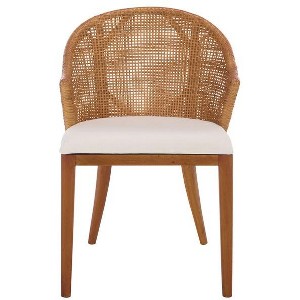 Mura Arm Chair - ACH4903 - Honey/Ivory - Safavieh - 1 of 4