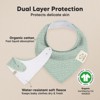 8pk Organic Baby Bandana Bibs, Baby Drool Bibs for Baby Boy, Girl, Baby Bibs for Infant, Newborn - 2 of 4