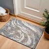 World Rug Gallery Marble Swirl Shag Rug – Blue – Medium Pile – Great for Living Room, Bedroom, or Entryway - 2 of 4